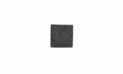 Glasonderzetter 10 cm grijs leer Table Top set van 4
