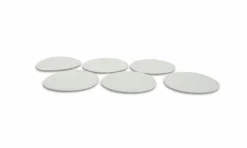 Glasonderzetter 10 cm groen Bouquet set van 6