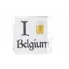 Glasonderzetters set van 4 "Belgium"