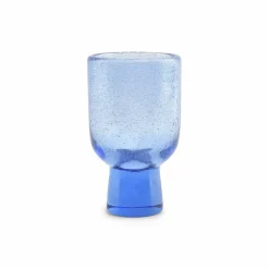 Glas op voet 25 cl Kolon blauw