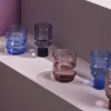 Glas op voet 25 cl Kolon paars