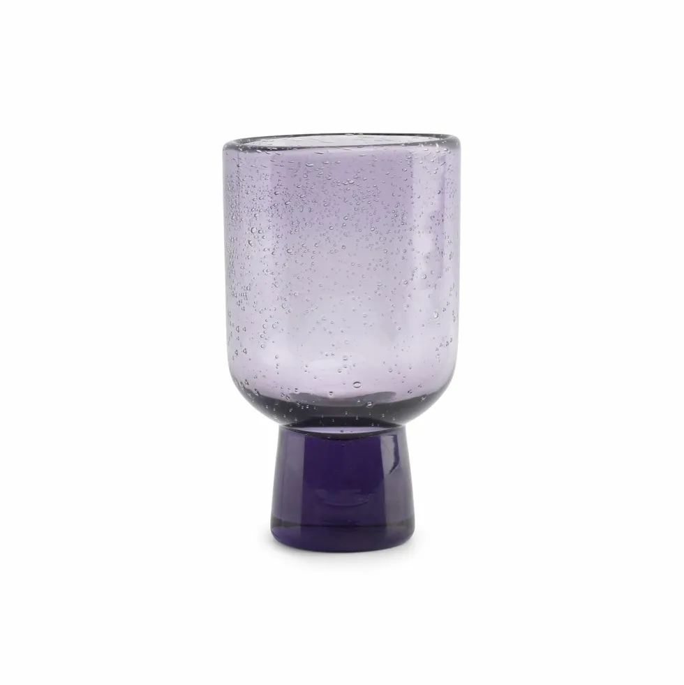 Glas op voet 25 cl Kolon paars