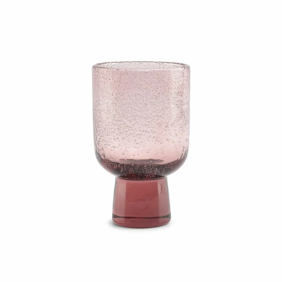 Glas op voet 25 cl Kolon roze