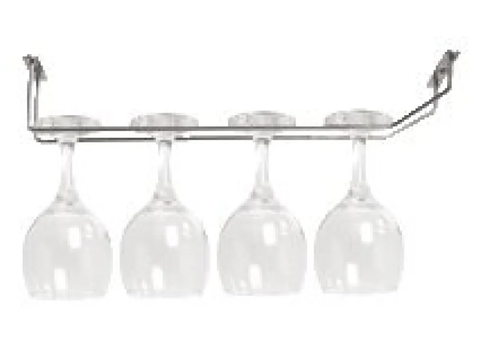 Glazenrek 40 cm inox