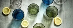 Glazen set 12-delig Blue Crackle