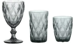 Glazen set 18-delig Grijs Gemstone Smoke