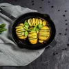 Grillpan 22cm Castard gietijzer mat zwart