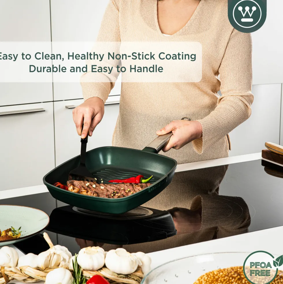 Grillpan 28 cm Groen Performance Series Inductie Westinghouse