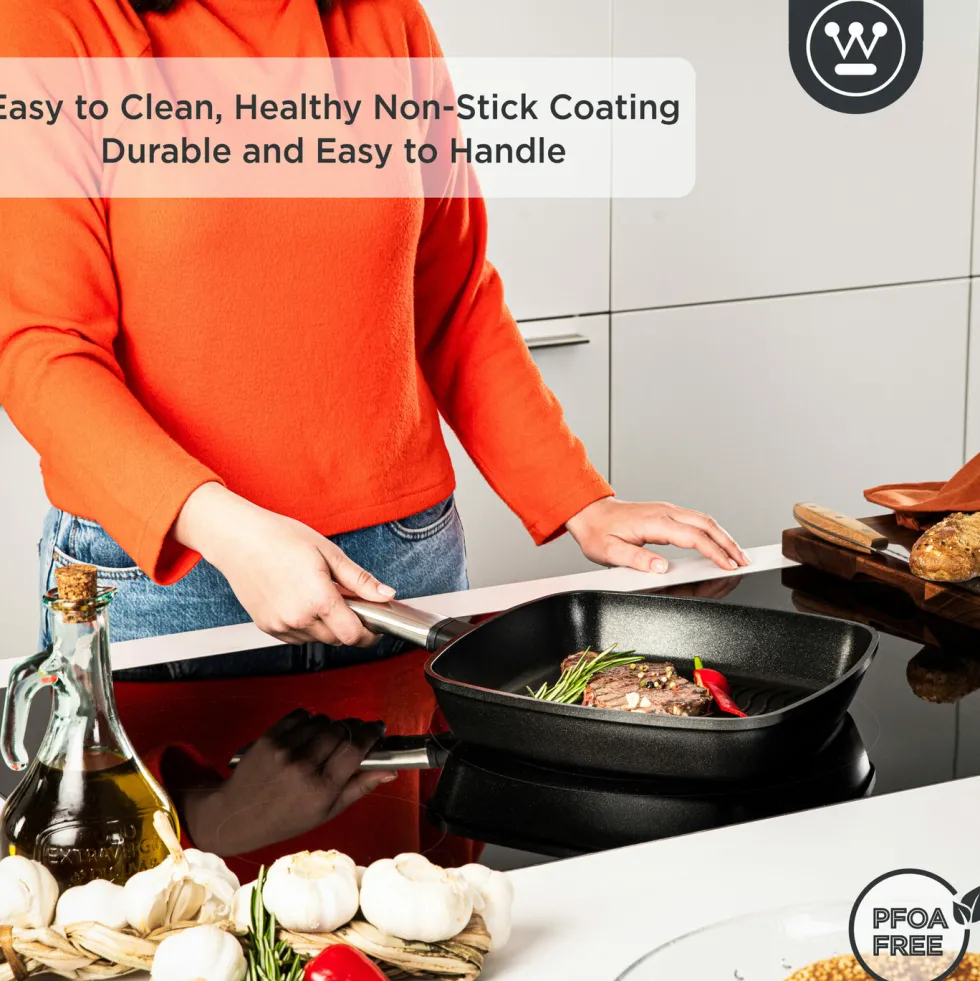 Grillpan 28 cm Zwart Performance Series Inductie Westinghouse