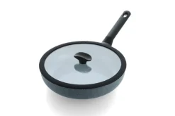 Hapjespan BK Blue Label Granite 28cm met deksel
