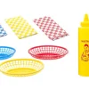 Hotdog en hamburger BBQ kit 14 delig