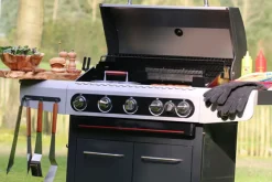 Hotdog en hamburger BBQ kit 14 delig