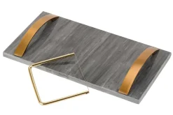 Kaasplank met kaassnijder 25cm zwart
