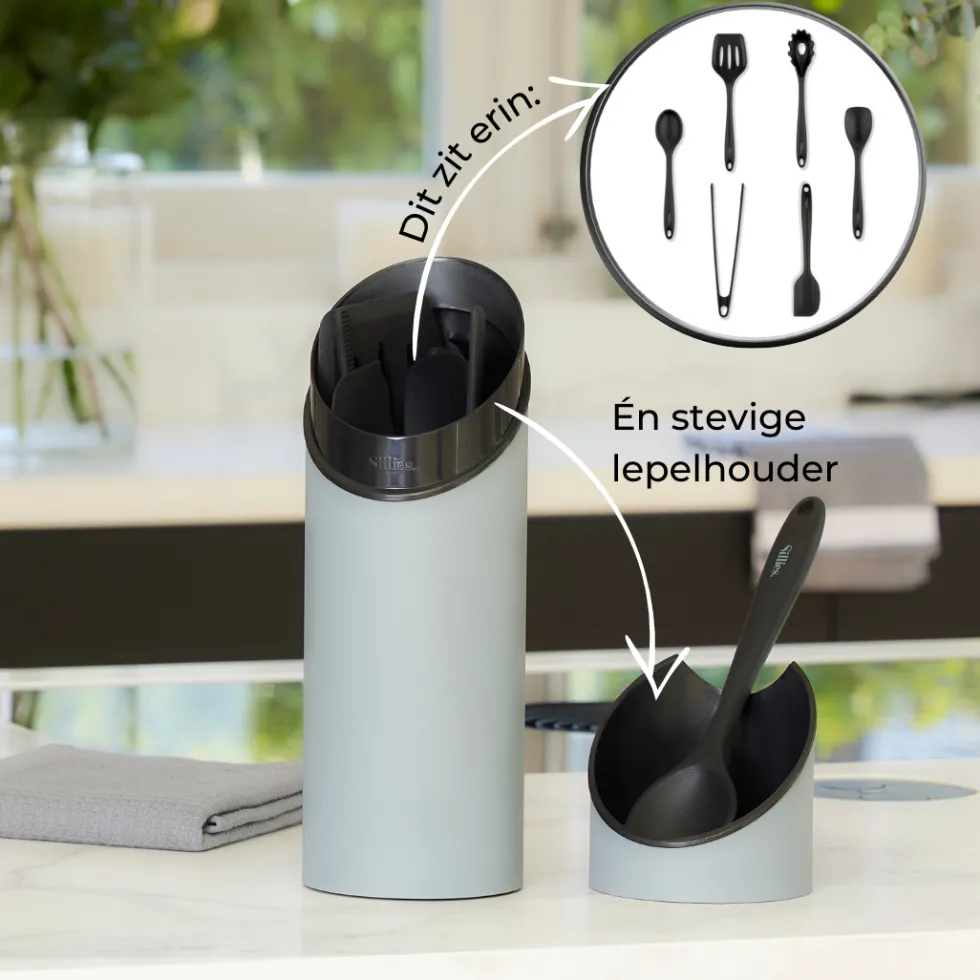 Keukentoolset Sillies Tube Grijs 8-delig
