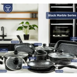 Koekenpan 24 cm Black Marble Westinghouse