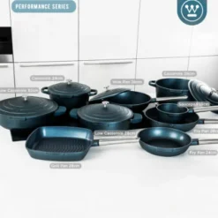 Koekenpan 24 cm Blauw Performance Series Inductie Westinghouse