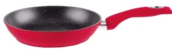 Koekenpan 28 cm marmeren coating rood