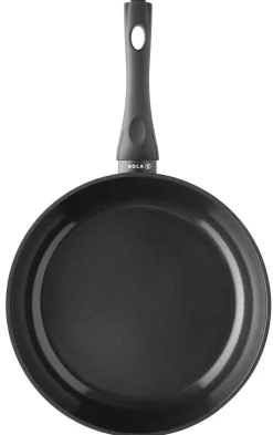 Koekenpan 24 cm Stonehenge Sola zwart