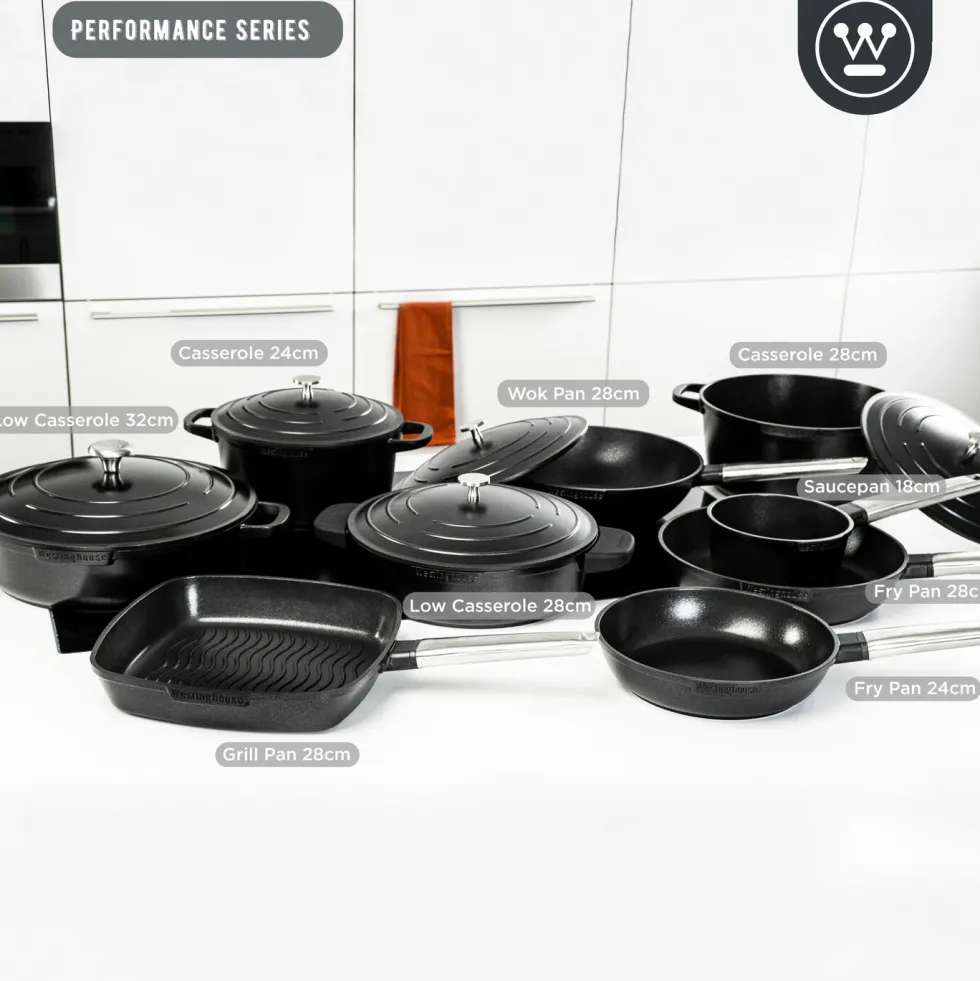 Koekenpan 24 cm Zwart Performance Series Inductie Westinghouse