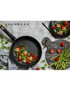 Koekenpan Keramische Coating 24 cm Black Edënbërg Stonetec Line