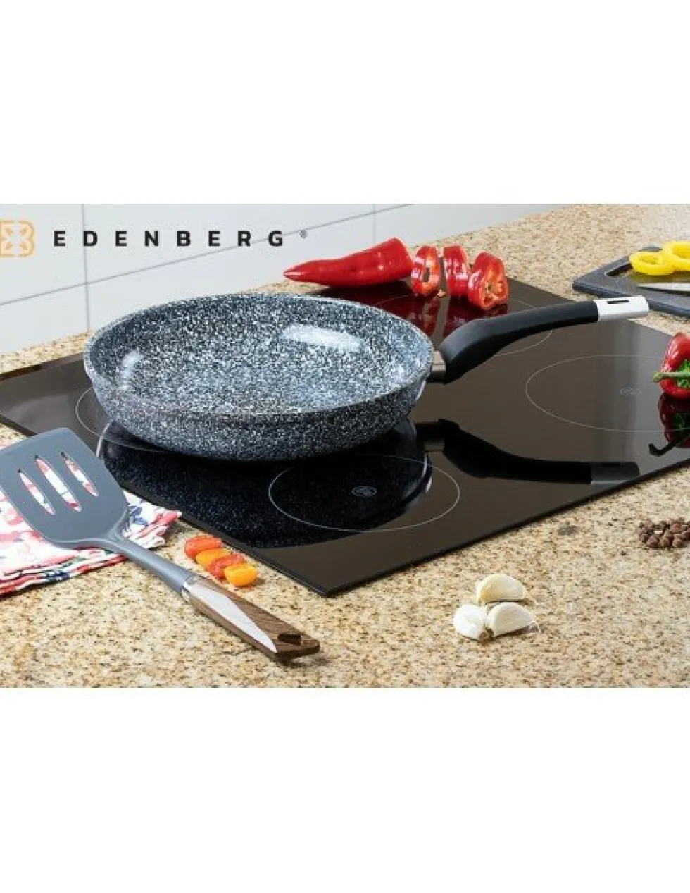 Koekenpan Keramische Coating 18 cm Gray Edënbërg Stonetec Line