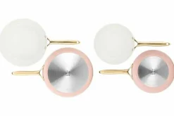 Koekenpannenset 2 delig Elegance roze goud