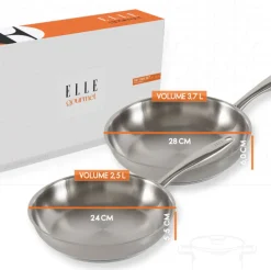 Koekenpannenset 2-delig ELLE Gourmet Clasique