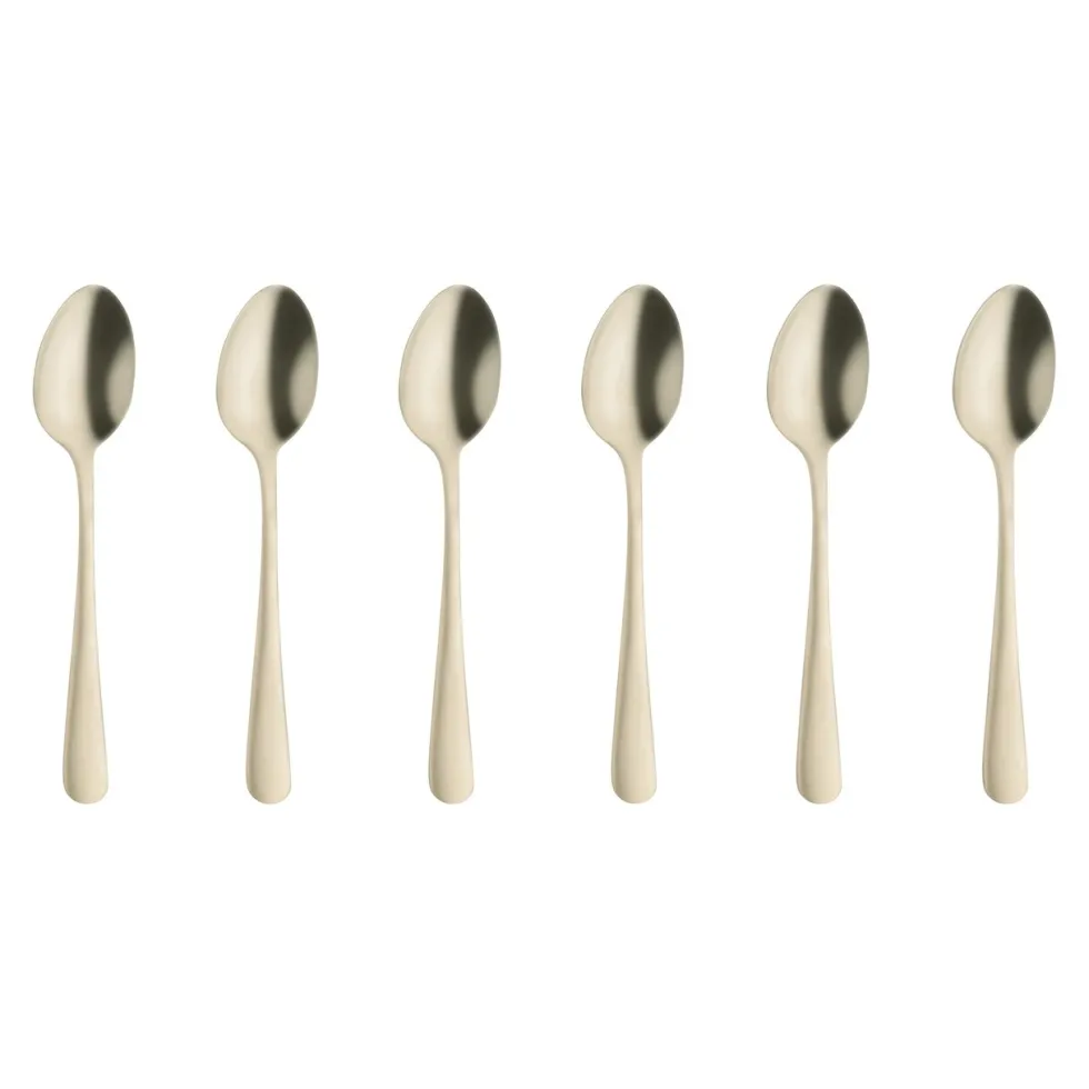 Koffielepels set van 6 Austin Vintage champagne Amefa