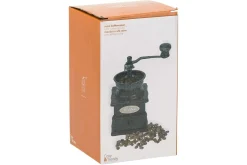 Koffiemolen zwart hout retro