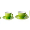 Koffie schotel 13,5 cm groen Bart Maastricht Porselein Colour Cafe
