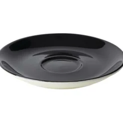 Koffie schotel 13,5 cm zwart Bart Maastricht Porselein Colour Cafe