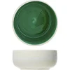 Kom 13,5cm wit-groen Invertida