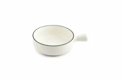 Kom met handvat 15 cm Wit Nero