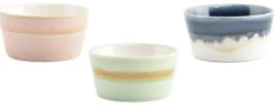 Kom set 3-delig 10 x 5 cm Flow