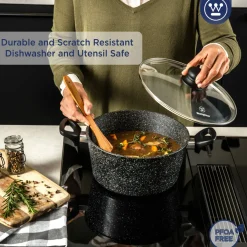 Kookpan 24 cm Black Marble Westinghouse