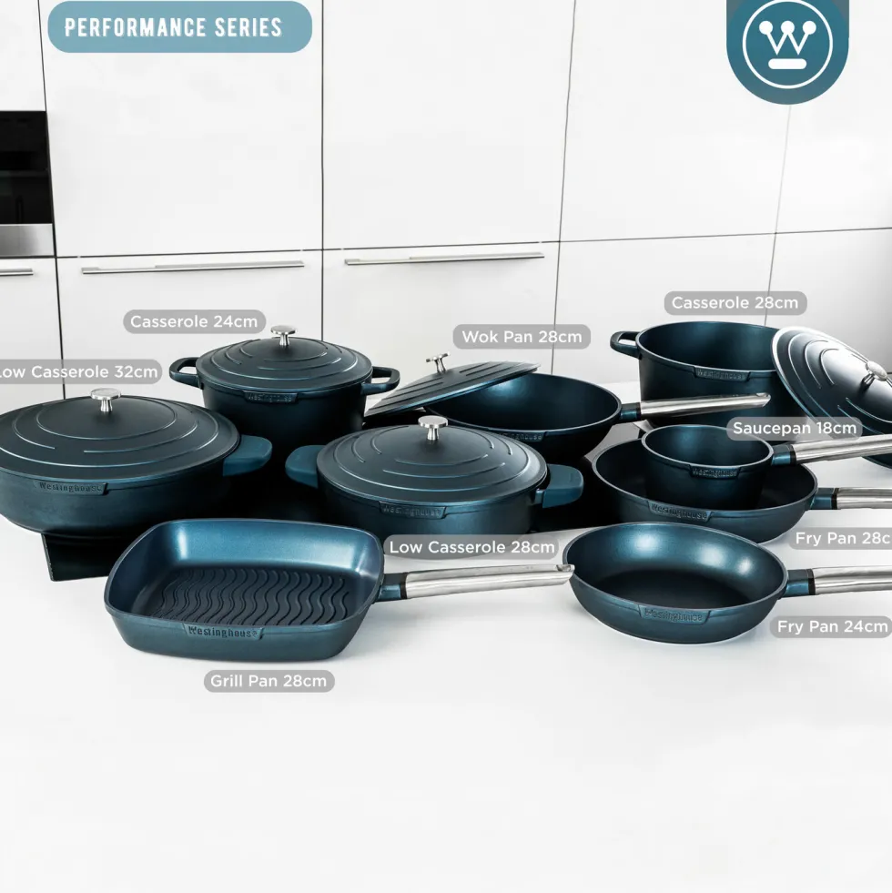 Kookpan 28 cm Blauw Performance Series Inductie Westinghouse