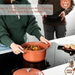 Kookpan 24 cm Rood Performance Series Inductie Westinghouse