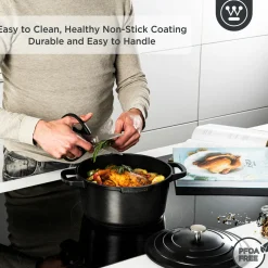 Kookpan 28 cm Zwart Performance Series Inductie Westinghouse