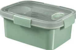 Lunchbox met bestek en bakje Smart to go eco groen 1,2 L Curver