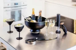 Margarita glas 50cl mat zwart RVS