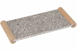 Medical Stone tray met houten greep 27 x 13 cm