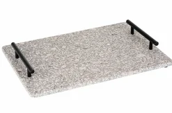 Medical Stone tray met metalen greep 35 x 25 cm