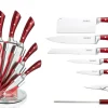 Messenset 8-delig op standaard rood Limited