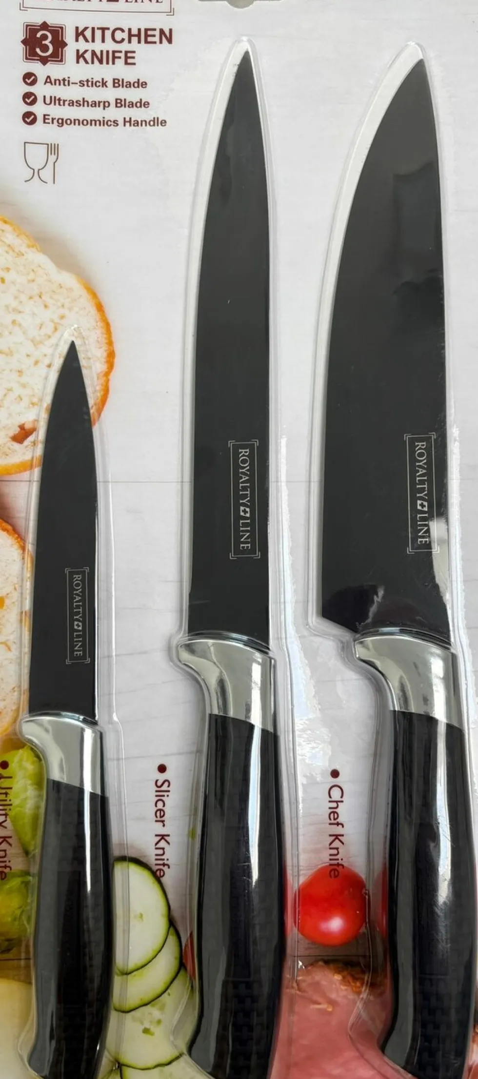 Messenset RVS 3 delig Zwart