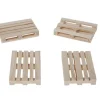 Mini pallet onderzetters set van 4