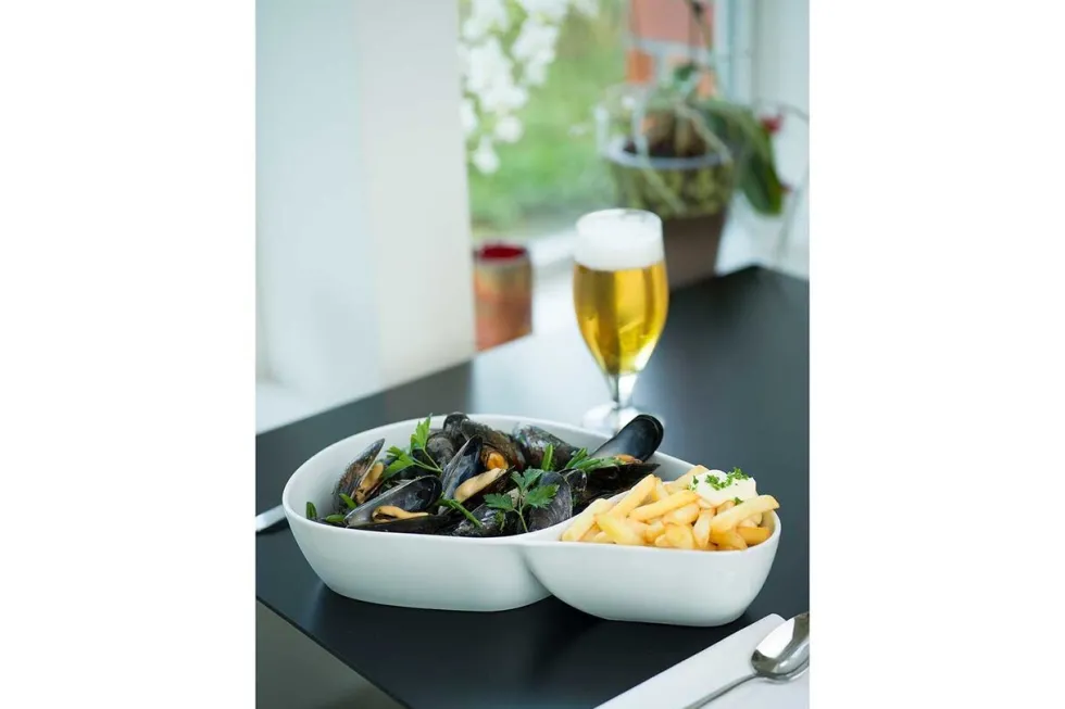 Mossel- friet bord 32cm