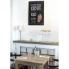 Muur krijtbord incl. krijt en ophangsysteem 60 cm x 40 cm Woody