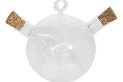 Olie en azijnflesje met kurk
