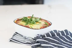 Ovenschaal 20 cm x 5,2 cm wit