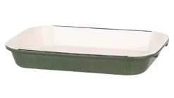 Ovenschotel 35,5x23,5x6 Castard gietijzer glans groen